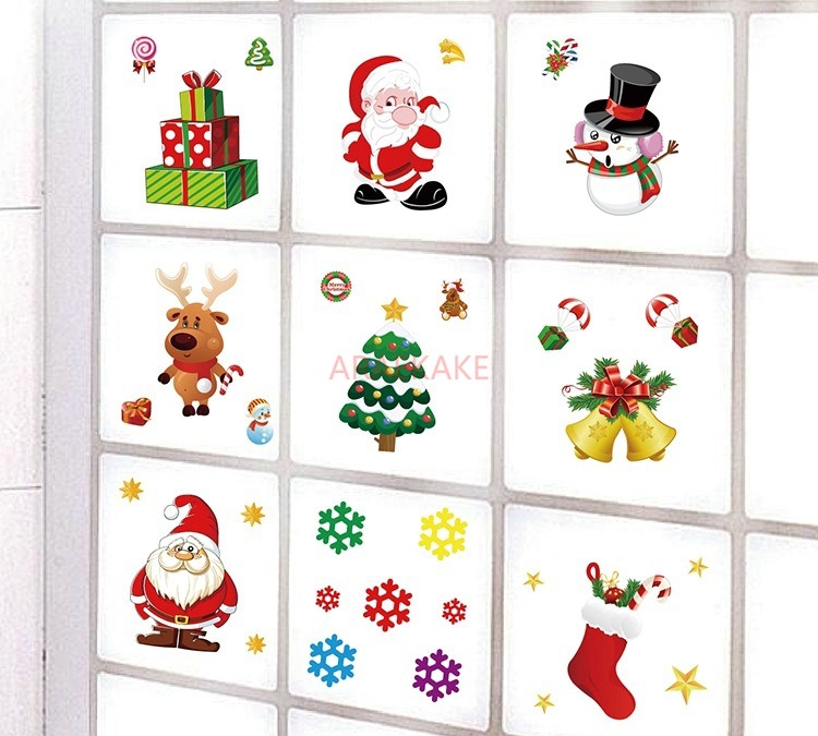 1PCS Removable Christmas Stati - Snowflake Window Decal incelemesi ve fiyatı