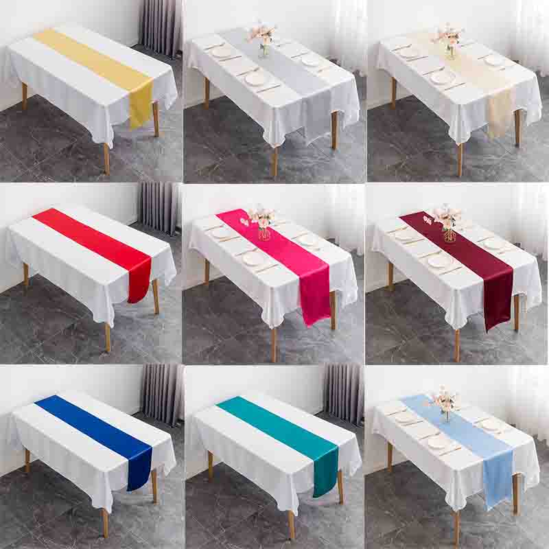 12x108 Inch Satin Wedding Tabl - Christmas Table Runner incelemesi ve fiyatı