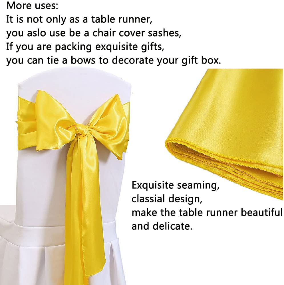 12x108 Inch Satin Wedding Tabl - Christmas Table Runner incelemesi ve fiyatı