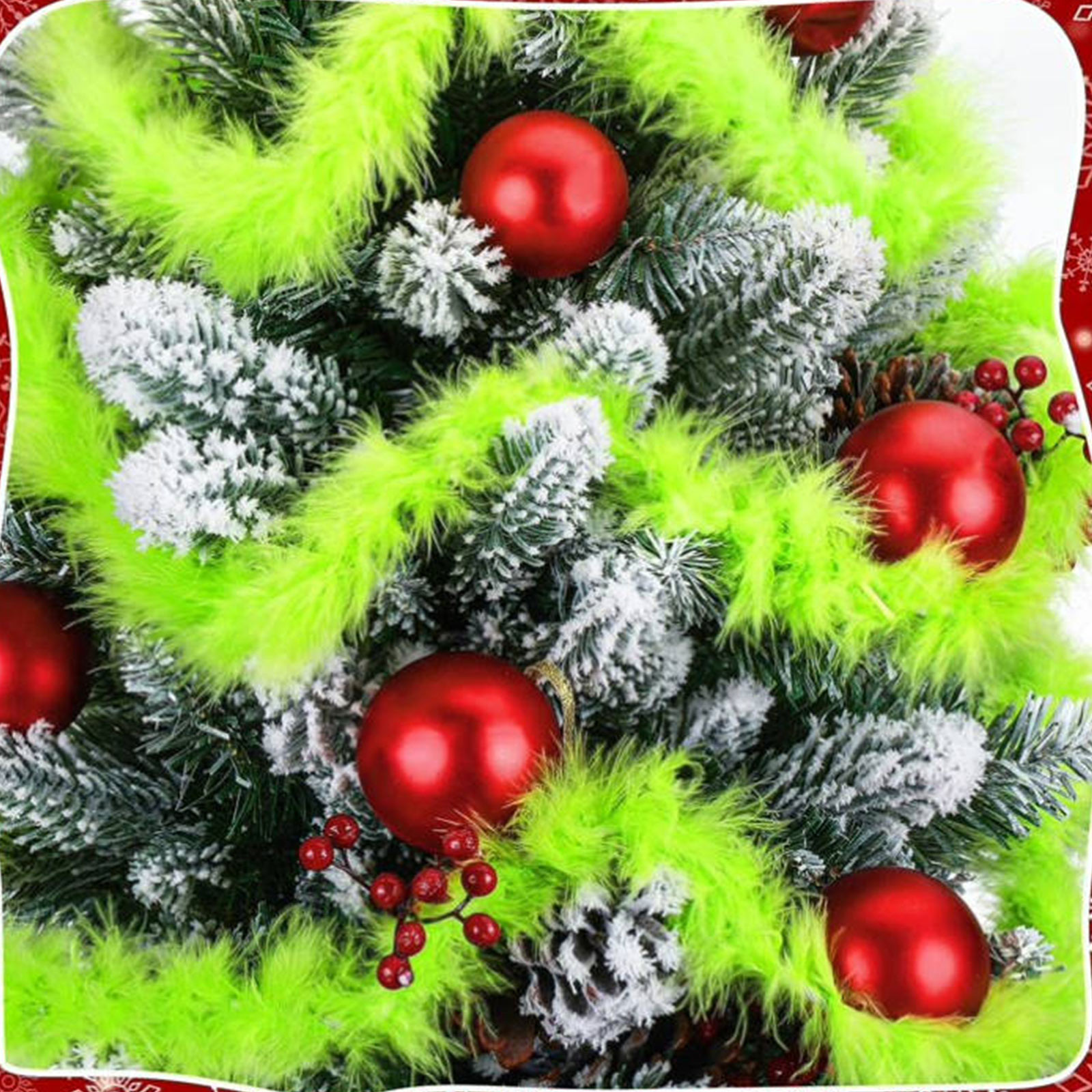 Christmas Garland 3 PCS 20 Fee - Tinsel Garland Decoration incelemesi ve fiyatı