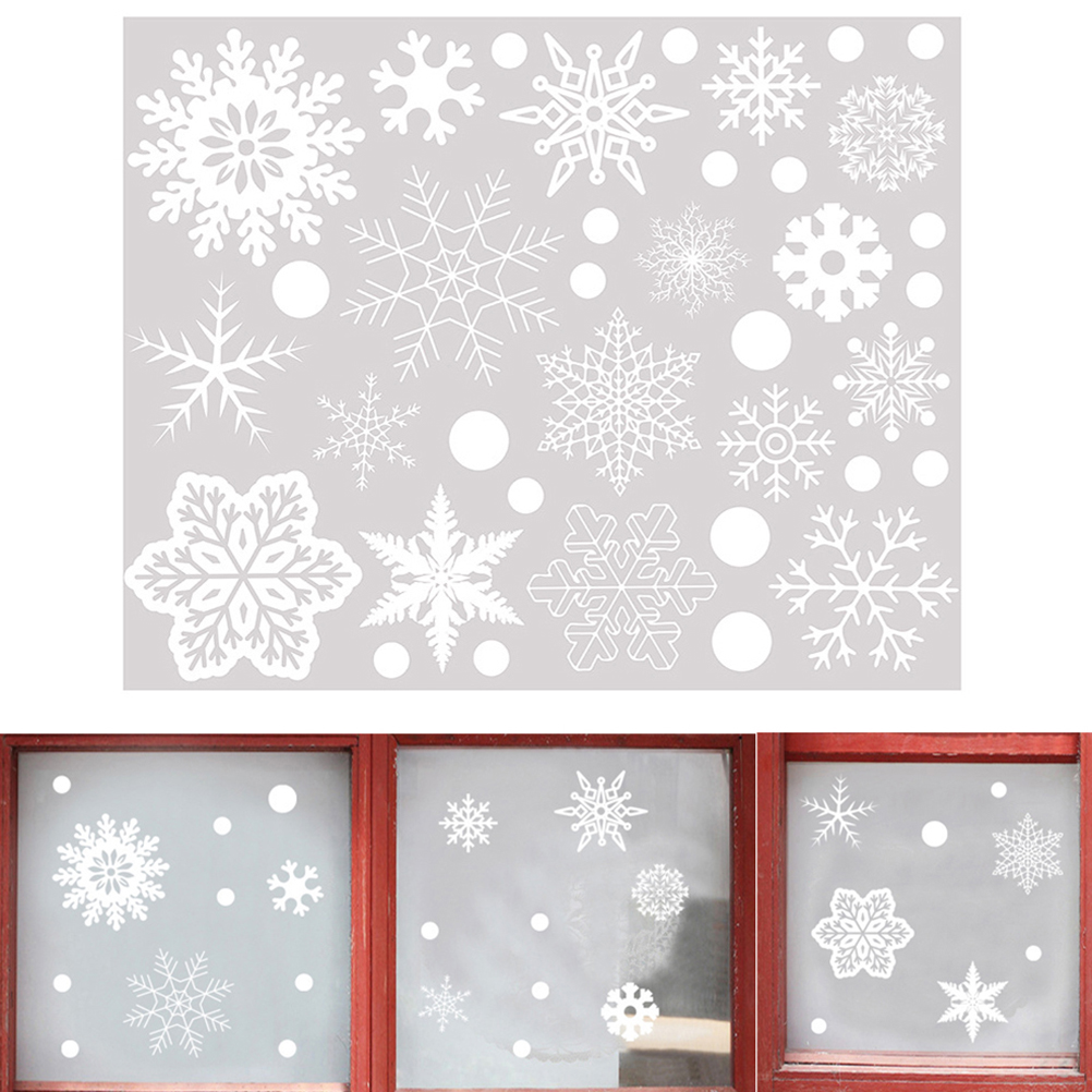37PCS Gift Xmas Festival Suppl - Snowflake Window Decal incelemesi ve fiyatı