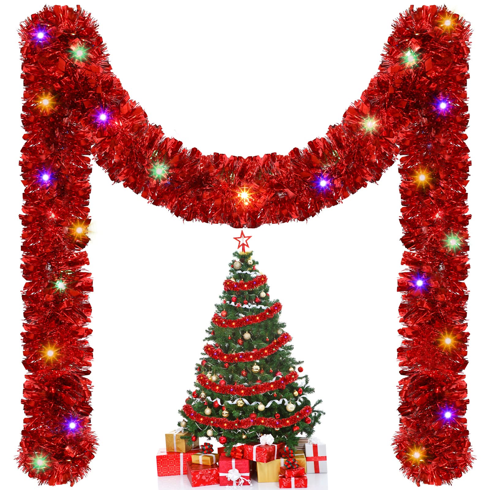 1/3pcs 5M Christmas Tinsel Gar - Tinsel Garland Decoration incelemesi ve fiyatı