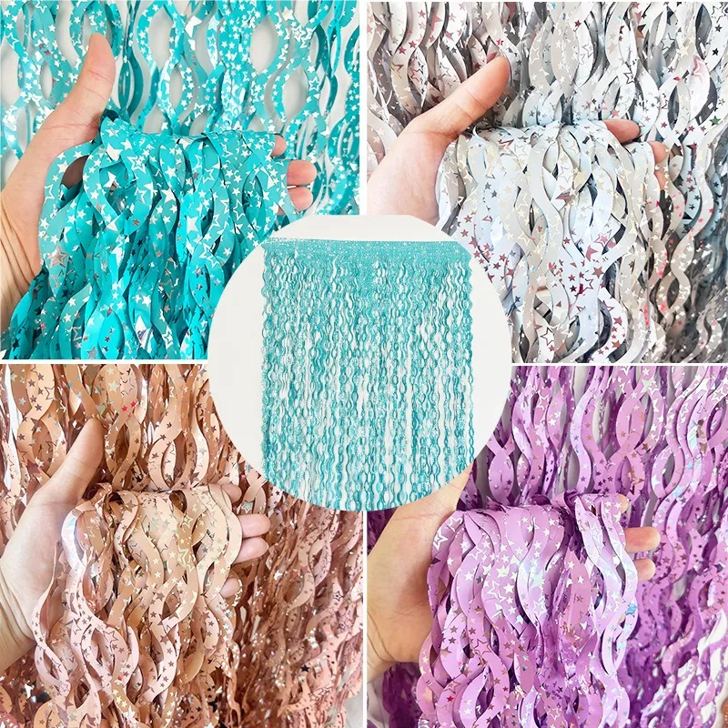 1X2M Star Colorful Rain Tinsel - Tinsel Garland Decoration incelemesi ve fiyatı