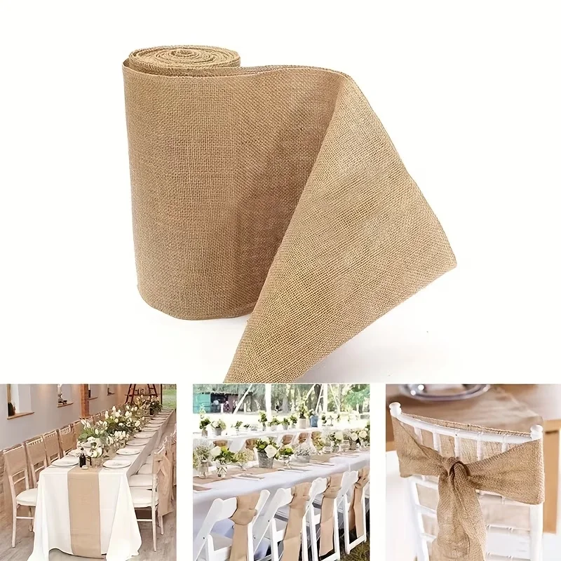 Natural Beige Burlap Roll 30cm - Christmas Table Runner incelemesi ve fiyatı