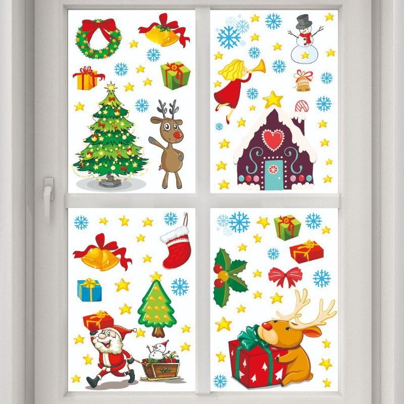 4pcs PVC Christmas Snowflake W - Snowflake Window Decal incelemesi ve fiyatı