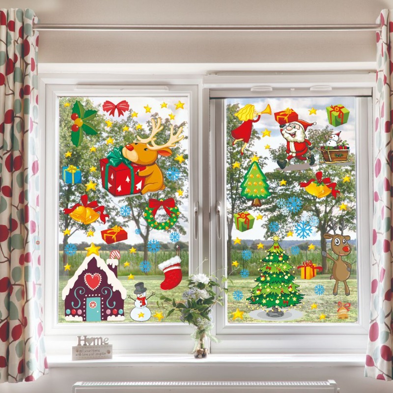 4pcs PVC Christmas Snowflake W - Snowflake Window Decal incelemesi ve fiyatı
