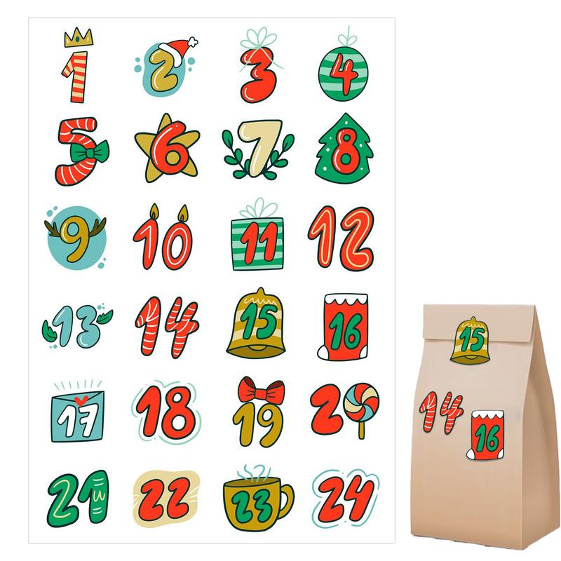 Merry Christmas Stickers Adven - Advent Calendar Gift incelemesi ve fiyatı