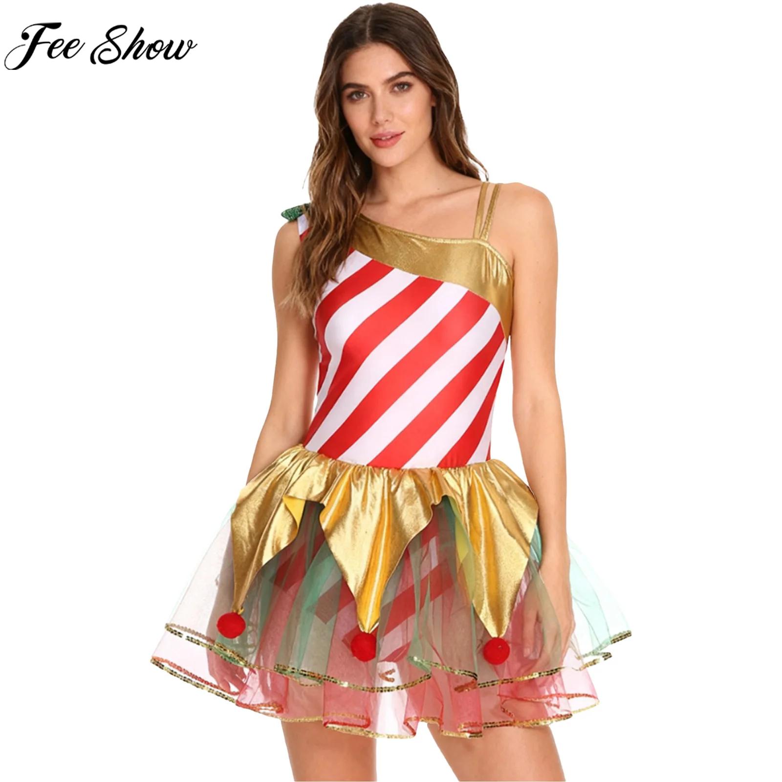 Women Christmas Candy Cane Dre - Elf Costume Christmas incelemesi ve fiyatı