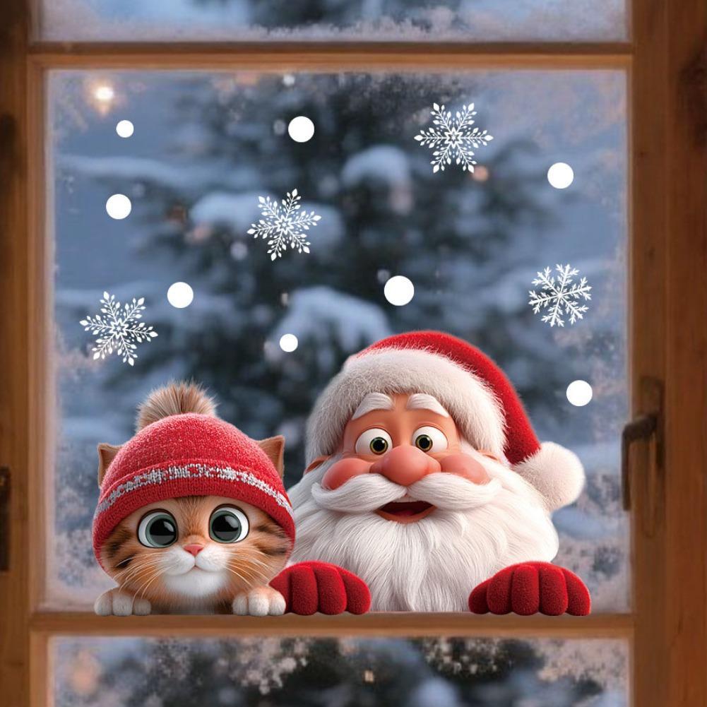 2pcs Christmas Window Clings S - Snowflake Window Decal incelemesi ve fiyatı