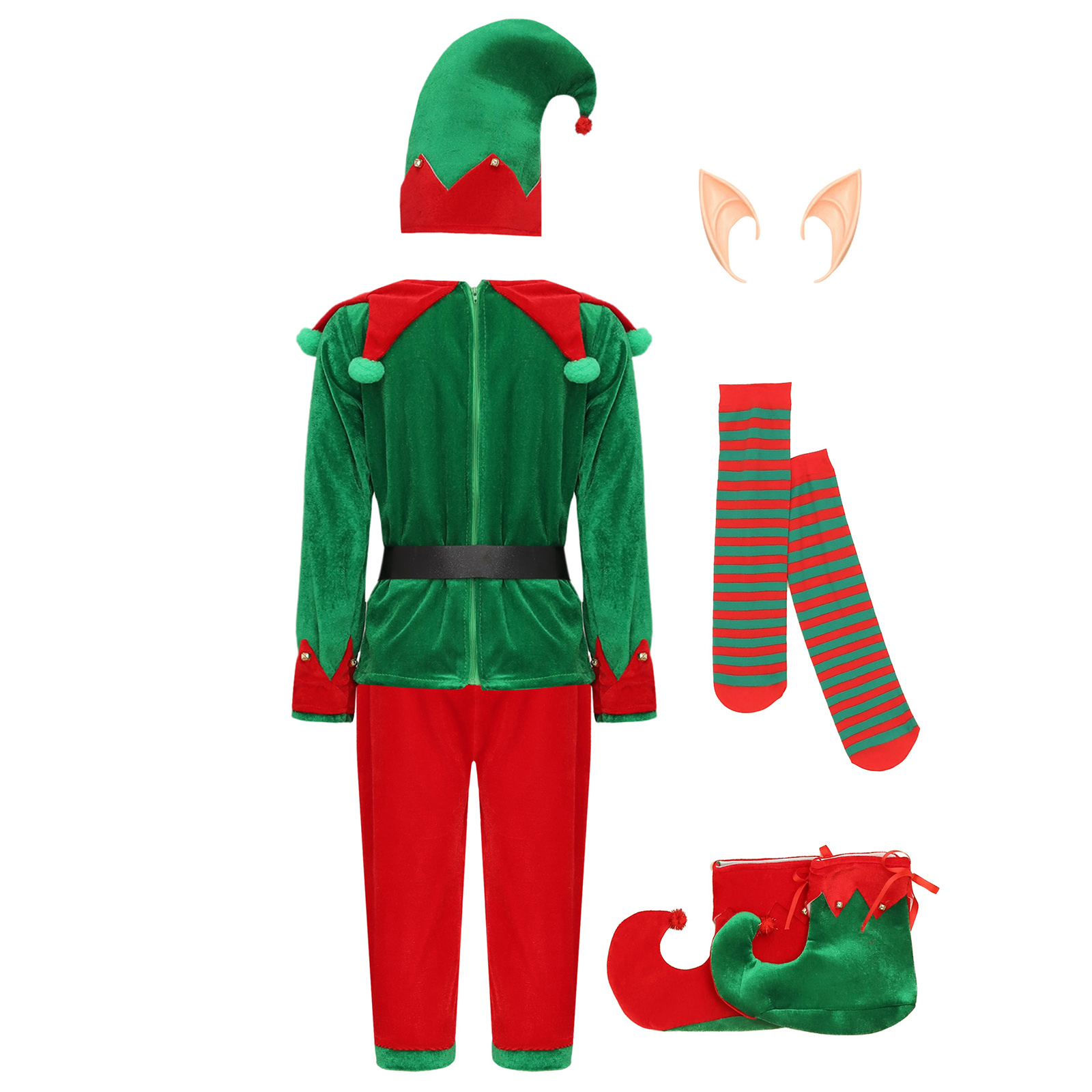 Boys Christmas Santa Claus Cos - Elf Costume Christmas incelemesi ve fiyatı