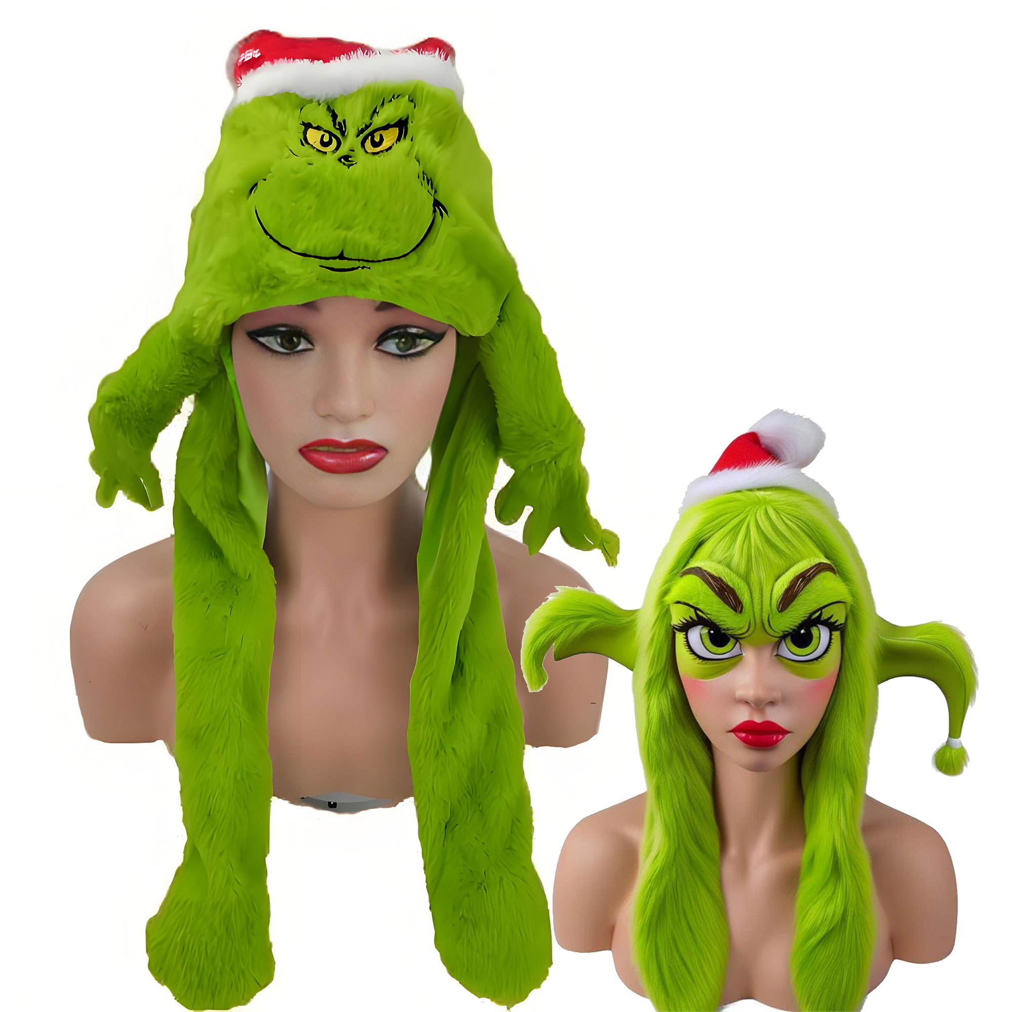 Plush Grincese Hat Cap Scarf C - Santa Hat Plush incelemesi ve fiyatı