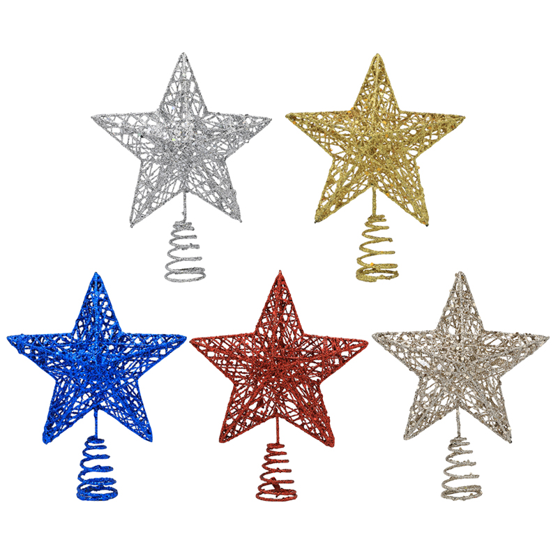 1pc Gold/Silver/Red/Blue Glitt - Star Tree Topper incelemesi ve fiyatı