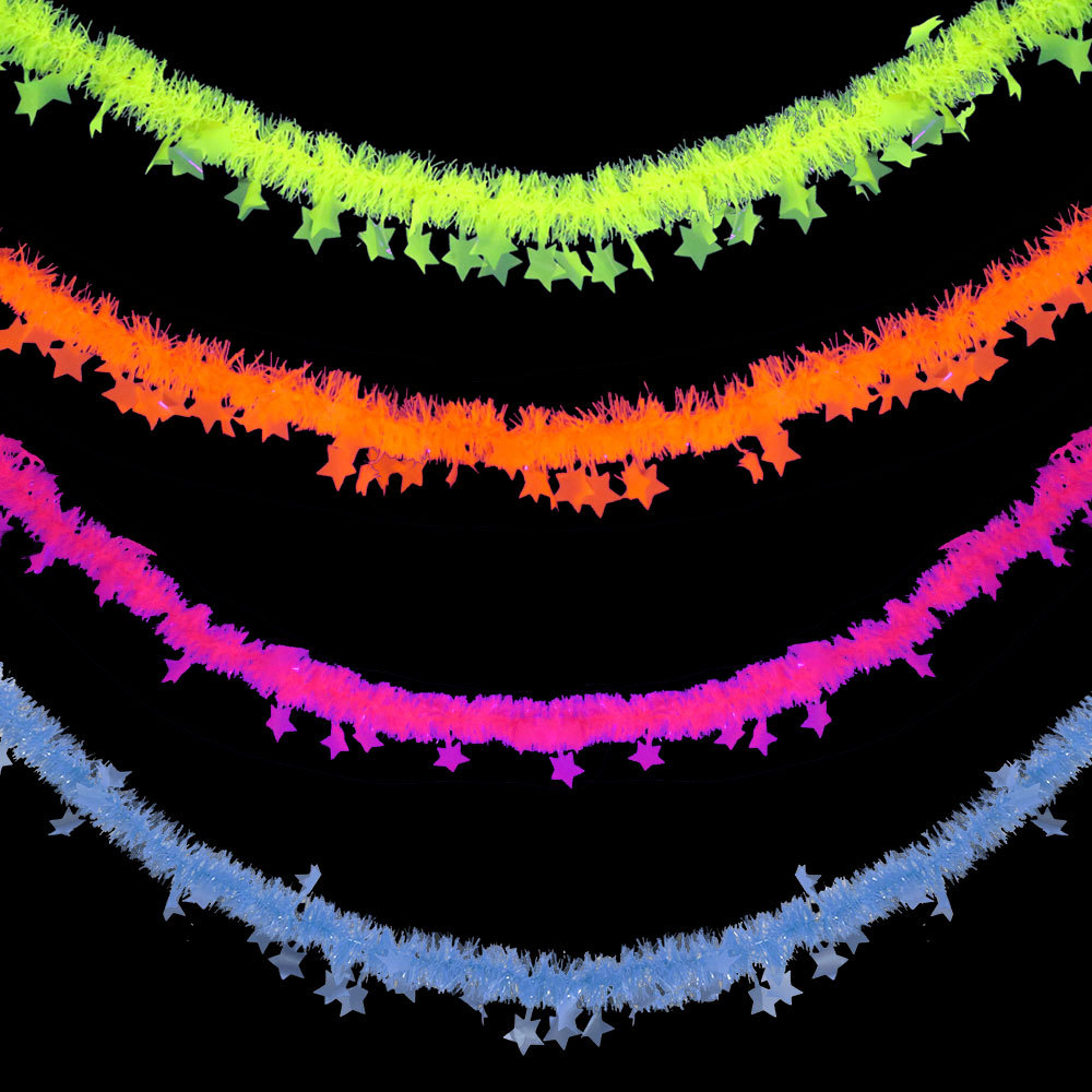 Birthday Theme Fluorescent Mac - Tinsel Garland Decoration incelemesi ve fiyatı