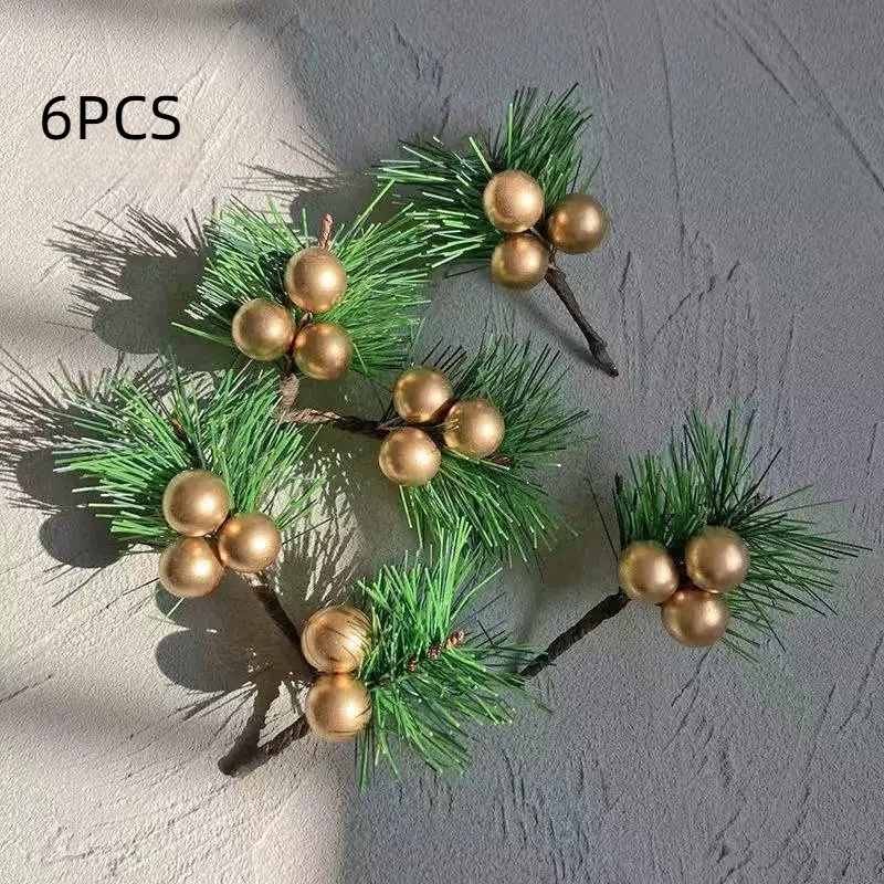 6pcs Artificial Christmas Pine - Christmas Tree Artificial incelemesi ve fiyatı