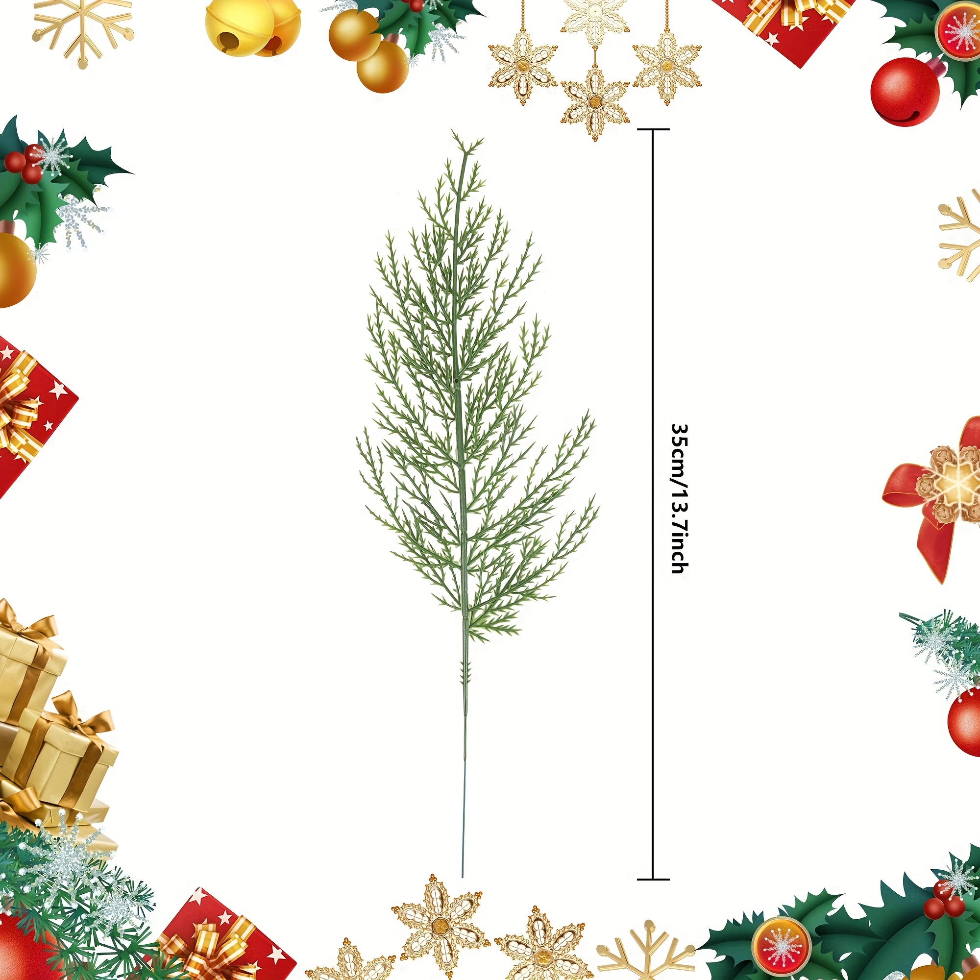 20Pcs Artificial Pine Sprigs F - Christmas Wreath Fake incelemesi ve fiyatı