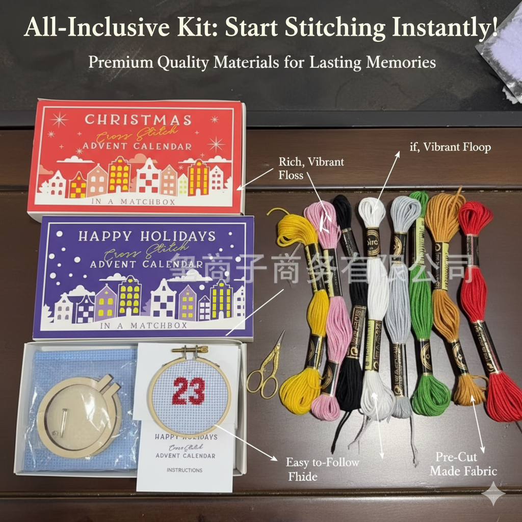 24 Days Countdown Cross Stitch - Advent Calendar Gift incelemesi ve fiyatı