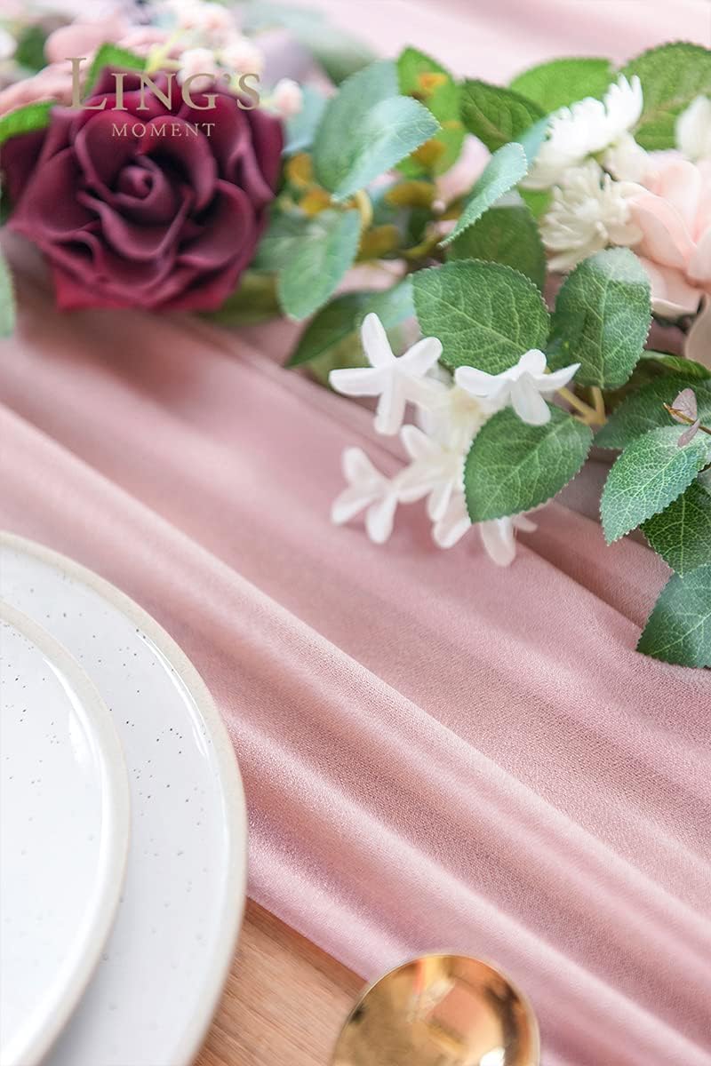 Beige Table Runner Chiffon Tab - Christmas Table Runner incelemesi ve fiyatı