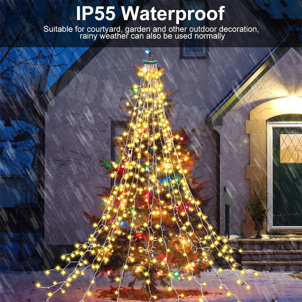 Christmas Tree Waterfall Light - Star Tree Topper incelemesi ve fiyatı