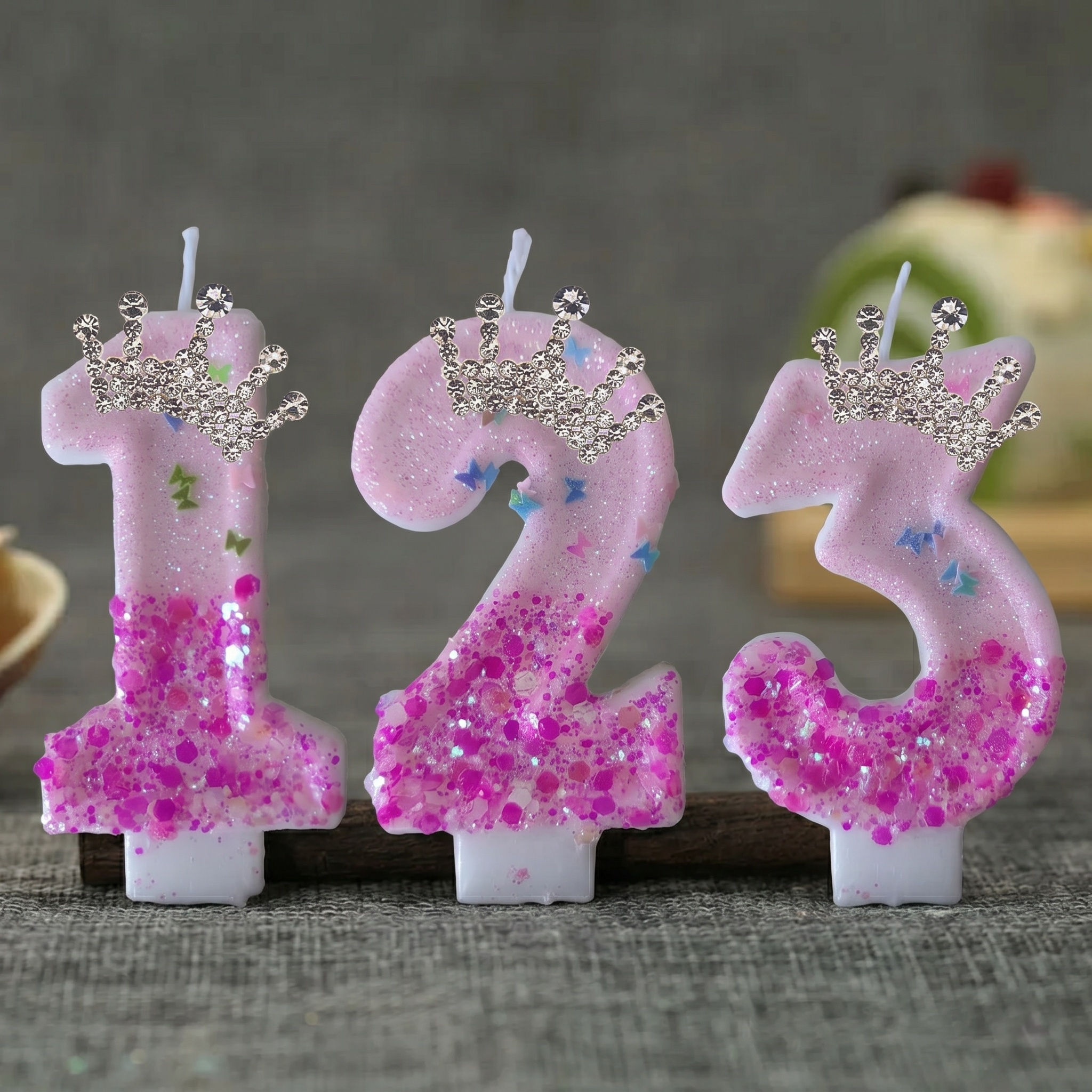 Pink Rose Red Sequins Dual Col - Holiday Candle Set incelemesi ve fiyatı