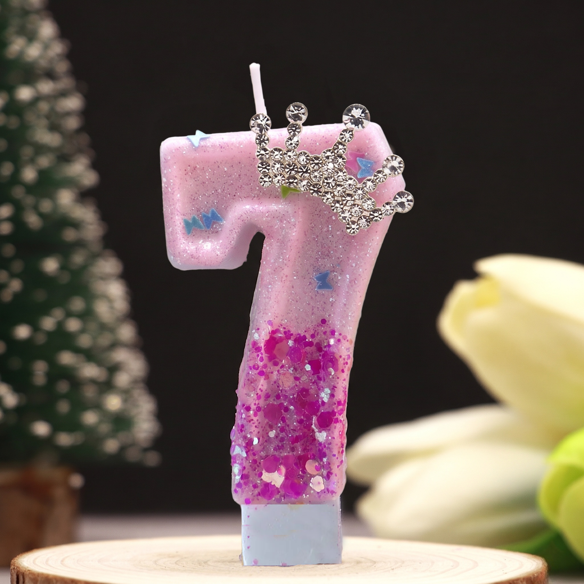 Pink Rose Red Sequins Dual Col - Holiday Candle Set incelemesi ve fiyatı