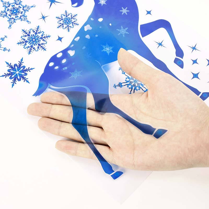Christmas Window Stickers Elk  - Snowflake Window Decal incelemesi ve fiyatı