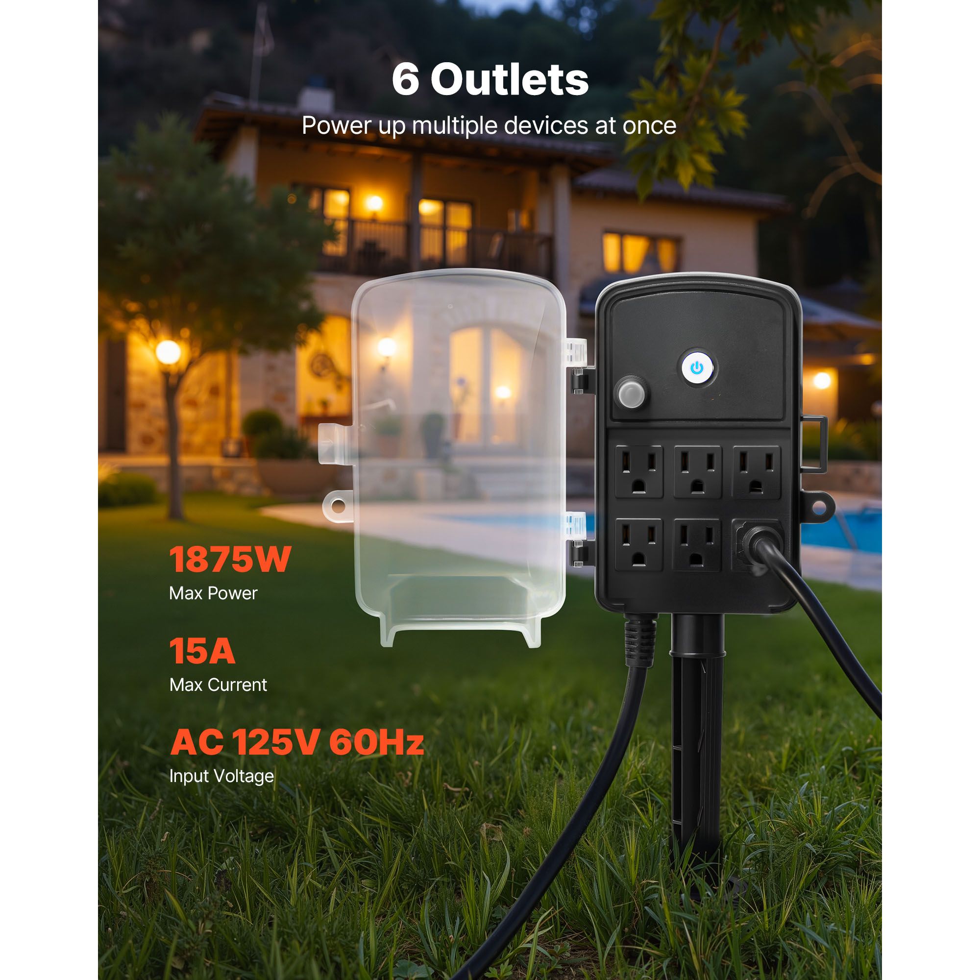 Outdoor Power Stake 25FT Exten - Christmas Lights Outdoor incelemesi ve fiyatı