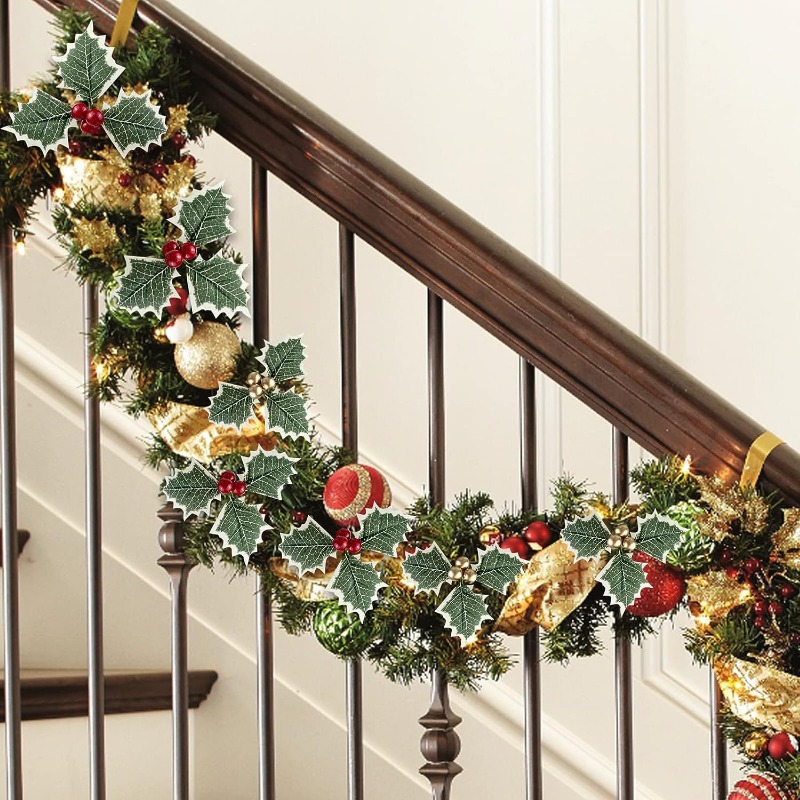 5-50pcs Christmas Holly Berrie - Christmas Wreath Fake incelemesi ve fiyatı