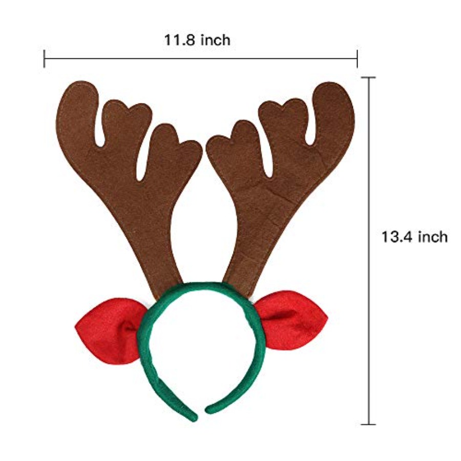 Max Fun 12Pcs Christmas Reinde - Reindeer Antlers Headband incelemesi ve fiyatı