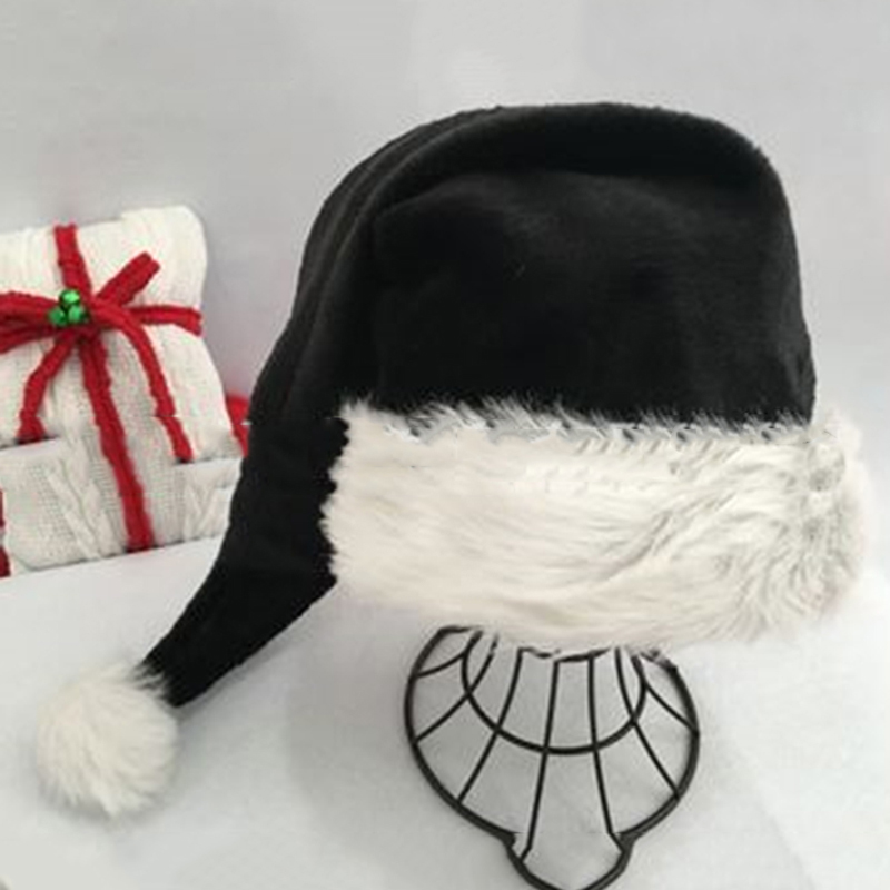 Christmas Santa Hat Black Long - Santa Hat Plush incelemesi ve fiyatı
