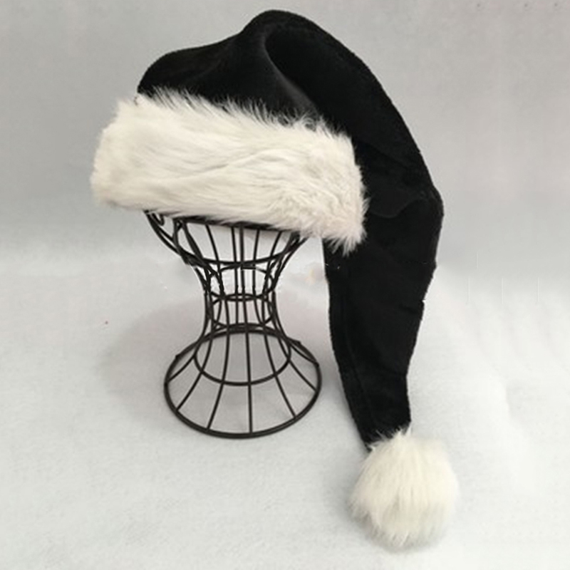 Christmas Santa Hat Black Long - Santa Hat Plush incelemesi ve fiyatı