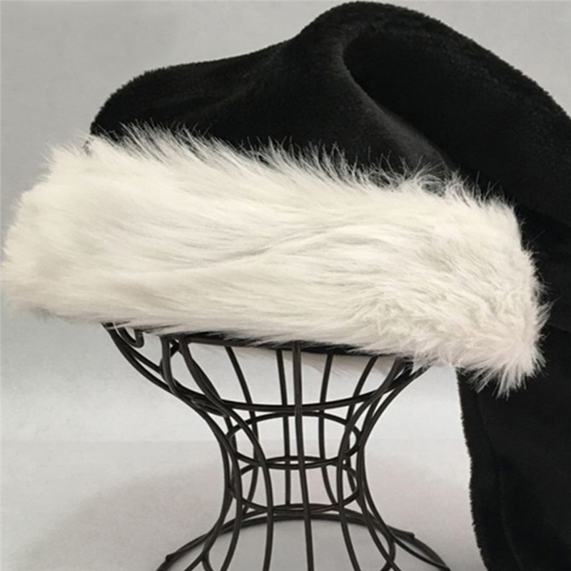 Christmas Santa Hat Black Long - Santa Hat Plush incelemesi ve fiyatı